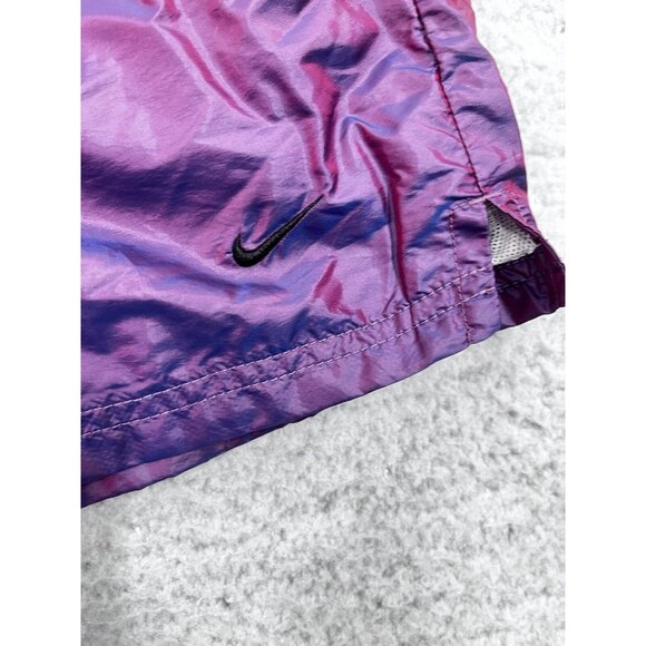 Women's Nike Just Do It Iridescent Fuchsia Purple Lined Athletic Shorts Size S - Picture 3 of 9